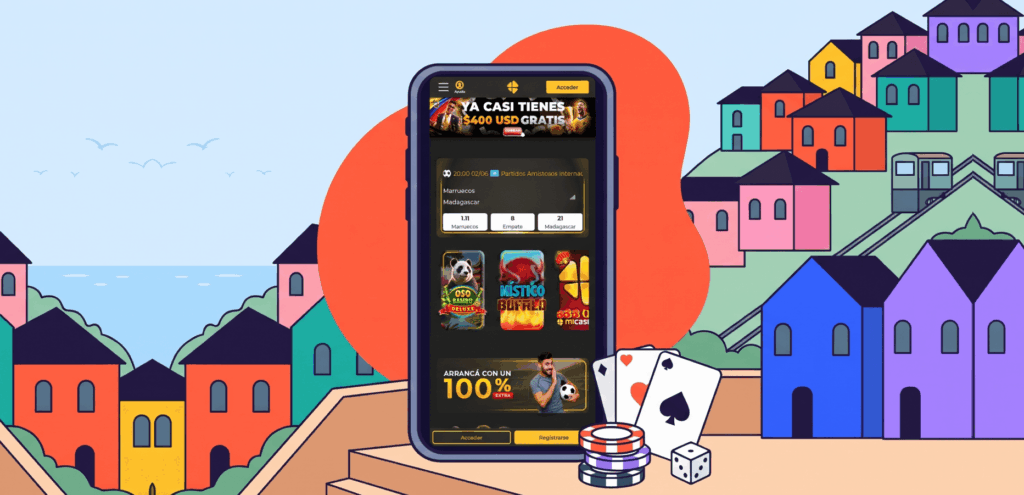 El casino online Mi Casino se puede usar desde un teléfono móvil